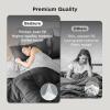 imageBedsure Twin XL Comforter Set  5 Pieces Reversible Blush Pink Bedding Twin XL Size Bed Set for All Seasons Bed in a Bag with Down Alternative Comforter Sheets Pillowcase ampamp Sham11  Charcoal Grey