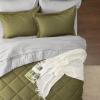 imageBedsure Twin XL Comforter Set  5 Pieces Reversible Blush Pink Bedding Twin XL Size Bed Set for All Seasons Bed in a Bag with Down Alternative Comforter Sheets Pillowcase ampamp Sham23  Light Olive Green