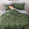 imageBedsure Twin XL Comforter Set  5 Pieces Reversible Blush Pink Bedding Twin XL Size Bed Set for All Seasons Bed in a Bag with Down Alternative Comforter Sheets Pillowcase ampamp Sham21  Olive Green