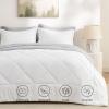imageBedsure Twin XL Comforter Set  5 Pieces Reversible Blush Pink Bedding Twin XL Size Bed Set for All Seasons Bed in a Bag with Down Alternative Comforter Sheets Pillowcase ampamp Sham11  White