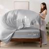 imageBedsure Twin XL Comforter Set  5 Pieces Reversible Blush Pink Bedding Twin XL Size Bed Set for All Seasons Bed in a Bag with Down Alternative Comforter Sheets Pillowcase ampamp Sham12  Infinity Blue