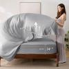 imageBedsure Twin XL Comforter Set  5 Pieces Reversible Blush Pink Bedding Twin XL Size Bed Set for All Seasons Bed in a Bag with Down Alternative Comforter Sheets Pillowcase ampamp Sham02  Black