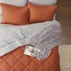 imageBedsure Twin XL Comforter Set  5 Pieces Reversible Blush Pink Bedding Twin XL Size Bed Set for All Seasons Bed in a Bag with Down Alternative Comforter Sheets Pillowcase ampamp Sham17  Burnt Orange