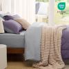 imageBedsure Twin XL Comforter Set  5 Pieces Reversible Blush Pink Bedding Twin XL Size Bed Set for All Seasons Bed in a Bag with Down Alternative Comforter Sheets Pillowcase ampamp Sham16  Grayish Purple