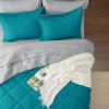 imageBedsure Twin XL Comforter Set  5 Pieces Reversible Blush Pink Bedding Twin XL Size Bed Set for All Seasons Bed in a Bag with Down Alternative Comforter Sheets Pillowcase ampamp Sham19  Teal