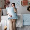 imageBedsure Twin XL Comforter Set  5 Pieces Reversible Blush Pink Bedding Twin XL Size Bed Set for All Seasons Bed in a Bag with Down Alternative Comforter Sheets Pillowcase ampamp Sham20  Sky Blue