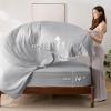 imageBedsure Twin XL Comforter Set  5 Pieces Reversible Blush Pink Bedding Twin XL Size Bed Set for All Seasons Bed in a Bag with Down Alternative Comforter Sheets Pillowcase ampamp Sham14  Slate Blue
