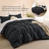 imageBedsure Twin XL Comforter Set  White Comforter Boho Tufted Shabby Chic Bedding for Kids 2 Pieces Vintage Farmhouse Bed Set for All Seasons Fluffy Soft Bedding with 1 Pillow Sham10  Black