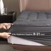 imageBedsure Twin XL Mattress Pad  Soft Mattress Topper for College Dorm Room Essentials Extra Long Twin Quilted Fitted Bed Cover Protector with 821 Inches Deep Pocket Washable White 39x80 InchesGrey