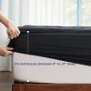 imageBedsure Twin XL Mattress Pad  Soft Mattress Topper for College Dorm Room Essentials Extra Long Twin Quilted Fitted Bed Cover Protector with 821 Inches Deep Pocket Washable White 39x80 InchesBlack