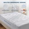 imageBedsure Twin XL Mattress Pad  Soft Mattress Topper for College Dorm Room Essentials Extra Long Twin Quilted Fitted Bed Cover Protector with 821 Inches Deep Pocket Washable White 39x80 InchesWhite