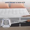 imageBedsure Twin XL Mattress Pad  Soft Mattress Topper for College Dorm Room Essentials Extra Long Twin Quilted Fitted Bed Cover Protector with 821 Inches Deep Pocket Washable White 39x80 InchesWhite