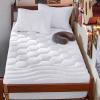 imageBedsure Twin XL Mattress Pad  Soft Mattress Topper for College Dorm Room Essentials Extra Long Twin Quilted Fitted Bed Cover Protector with 821 Inches Deep Pocket Washable White 39x80 InchesWhite