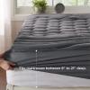 imageBedsure Twin XL Mattress Pad  Soft Mattress Topper for College Dorm Room Essentials Extra Long Twin Quilted Fitted Bed Cover Protector with 821 Inches Deep Pocket Washable White 39x80 InchesGrey