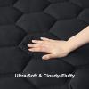 imageBedsure Twin XL Mattress Pad  Soft Mattress Topper for College Dorm Room Essentials Extra Long Twin Quilted Fitted Bed Cover Protector with 821 Inches Deep Pocket Washable White 39x80 InchesBlack