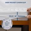 imageBedsure Twin XL Mattress Pad  Soft Mattress Topper for College Dorm Room Essentials Extra Long Twin Quilted Fitted Bed Cover Protector with 821 Inches Deep Pocket Washable White 39x80 InchesWhite