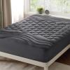 imageBedsure Twin XL Mattress Pad  Soft Mattress Topper for College Dorm Room Essentials Extra Long Twin Quilted Fitted Bed Cover Protector with 821 Inches Deep Pocket Washable White 39x80 InchesGrey