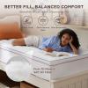 imageBedsure Twin XL Mattress Topper Dorm Bedding  Extra Thick Mattress Pad Cover with Deep Pocket Plush Soft PillowTop Bed Topper for Back Pain Relief Overfilled with Down Alternative Filling WhiteWhite