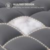 imageBedsure Twin XL Mattress Topper Dorm Bedding  Extra Thick Mattress Pad Cover with Deep Pocket Plush Soft PillowTop Bed Topper for Back Pain Relief Overfilled with Down Alternative Filling WhiteGray