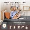 imageBedsure Twin XL Mattress Topper Dorm Bedding  Extra Thick Mattress Pad Cover with Deep Pocket Plush Soft PillowTop Bed Topper for Back Pain Relief Overfilled with Down Alternative Filling WhiteGray
