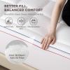 imageBedsure Twin XL Mattress Topper Dorm Bedding  Extra Thick Mattress Pad Cover with Deep Pocket Plush Soft PillowTop Bed Topper for Back Pain Relief Overfilled with Down Alternative Filling WhiteWhite