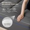 imageBedsure Twin XL Mattress Topper Dorm Bedding  Extra Thick Mattress Pad Cover with Deep Pocket Plush Soft PillowTop Bed Topper for Back Pain Relief Overfilled with Down Alternative Filling WhiteGray