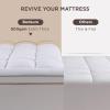 imageBedsure Twin XL Mattress Topper Dorm Bedding  Extra Thick Mattress Pad Cover with Deep Pocket Plush Soft PillowTop Bed Topper for Back Pain Relief Overfilled with Down Alternative Filling WhiteWhite