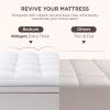 imageBedsure Twin XL Mattress Topper Dorm Bedding  Extra Thick Mattress Pad Cover with Deep Pocket Plush Soft PillowTop Bed Topper for Back Pain Relief Overfilled with Down Alternative Filling WhiteWhite