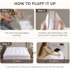 imageBedsure Twin XL Mattress Topper Dorm Bedding  Extra Thick Mattress Pad Cover with Deep Pocket Plush Soft PillowTop Bed Topper for Back Pain Relief Overfilled with Down Alternative Filling WhiteGray