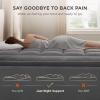 imageBedsure Twin XL Mattress Topper Dorm Bedding  Extra Thick Mattress Pad Cover with Deep Pocket Plush Soft PillowTop Bed Topper for Back Pain Relief Overfilled with Down Alternative Filling WhiteGray