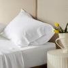 imageBedsure Twin XL Sheet Set Dorm Bedding Cooling Sheets Twin Extra Long Sheets Rayon Derived from Bamboo Deep Pocket Up to 16quot Hotel Luxury Silky Bedding Sheets ampamp Pillowcases Dark Grey02  White