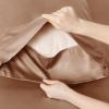 imageBedsure Twin XL Sheet Set Dorm Bedding Cooling Sheets Twin Extra Long Sheets Rayon Derived from Bamboo Deep Pocket Up to 16quot Hotel Luxury Silky Bedding Sheets ampamp Pillowcases Dark Grey24  Taupe