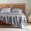 imageBedsure Twin XL Sheet Set Dorm Bedding Cooling Sheets Twin Extra Long Sheets Rayon Derived from Bamboo Deep Pocket Up to 16quot Hotel Luxury Silky Bedding Sheets ampamp Pillowcases Dark Grey04  Silver Grey