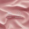 imageBedsure Twin XL Sheet Set Dorm Bedding Cooling Sheets Twin Extra Long Sheets Rayon Derived from Bamboo Deep Pocket Up to 16quot Hotel Luxury Silky Bedding Sheets ampamp Pillowcases Dark Grey21  Blush Pink