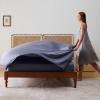 imageBedsure Twin XL Sheet Set Dorm Bedding Cooling Sheets Twin Extra Long Sheets Rayon Derived from Bamboo Deep Pocket Up to 16quot Hotel Luxury Silky Bedding Sheets ampamp Pillowcases Dark Grey01  Dark Grey