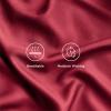 imageBedsure Twin XL Sheet Set Dorm Bedding Cooling Sheets Twin Extra Long Sheets Rayon Derived from Bamboo Deep Pocket Up to 16quot Hotel Luxury Silky Bedding Sheets ampamp Pillowcases Dark Grey15  Burgundy