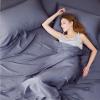 imageBedsure Twin XL Sheet Set Dorm Bedding Cooling Sheets Twin Extra Long Sheets Rayon Derived from Bamboo Deep Pocket Up to 16quot Hotel Luxury Silky Bedding Sheets ampamp Pillowcases Dark Grey01  Dark Grey