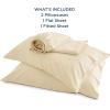 imageBedsure Twin XL Sheet Set Dorm Bedding Cooling Sheets Twin Extra Long Sheets Rayon Derived from Bamboo Deep Pocket Up to 16quot Hotel Luxury Silky Bedding Sheets ampamp Pillowcases Dark Grey23  Alabaster Gleam