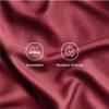 imageBedsure Twin XL Sheet Set Dorm Bedding Cooling Sheets Twin Extra Long Sheets Rayon Derived from Bamboo Deep Pocket Up to 16quot Hotel Luxury Silky Bedding Sheets ampamp Pillowcases Dark Grey15  Burgundy
