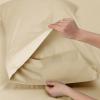 imageBedsure Twin XL Sheet Set Dorm Bedding Cooling Sheets Twin Extra Long Sheets Rayon Derived from Bamboo Deep Pocket Up to 16quot Hotel Luxury Silky Bedding Sheets ampamp Pillowcases Dark Grey23  Alabaster Gleam
