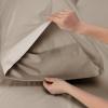 imageBedsure Twin XL Sheet Set Dorm Bedding Cooling Sheets Twin Extra Long Sheets Rayon Derived from Bamboo Deep Pocket Up to 16quot Hotel Luxury Silky Bedding Sheets ampamp Pillowcases Dark Grey17  Simply Taupe