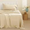 imageBedsure Twin XL Sheet Set Dorm Bedding Cooling Sheets Twin Extra Long Sheets Rayon Derived from Bamboo Deep Pocket Up to 16quot Hotel Luxury Silky Bedding Sheets ampamp Pillowcases Dark Grey23  Alabaster Gleam