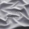 imageBedsure Twin XL Sheet Set Dorm Bedding Cooling Sheets Twin Extra Long Sheets Rayon Derived from Bamboo Deep Pocket Up to 16quot Hotel Luxury Silky Bedding Sheets ampamp Pillowcases Dark Grey04  Silver Grey