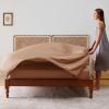 imageBedsure Twin XL Sheet Set Dorm Bedding Cooling Sheets Twin Extra Long Sheets Rayon Derived from Bamboo Deep Pocket Up to 16quot Hotel Luxury Silky Bedding Sheets ampamp Pillowcases Dark Grey24  Taupe