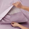 imageBedsure Twin XL Sheet Set Dorm Bedding Cooling Sheets Twin Extra Long Sheets Rayon Derived from Bamboo Deep Pocket Up to 16quot Hotel Luxury Silky Bedding Sheets ampamp Pillowcases Dark Grey16  Lavender