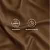 imageBedsure Twin XL Sheet Set Dorm Bedding Cooling Sheets Twin Extra Long Sheets Rayon Derived from Bamboo Deep Pocket Up to 16quot Hotel Luxury Silky Bedding Sheets ampamp Pillowcases Dark Grey20  Brown