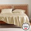 imageBedsure Twin XL Sheet Set Dorm Bedding Cooling Sheets Twin Extra Long Sheets Rayon Derived from Bamboo Deep Pocket Up to 16quot Hotel Luxury Silky Bedding Sheets ampamp Pillowcases Dark Grey23  Alabaster Gleam