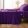 imageBedsure Twin XL Sheet Set Dorm Bedding Cooling Sheets Twin Extra Long Sheets Rayon Derived from Bamboo Deep Pocket Up to 16quot Hotel Luxury Silky Bedding Sheets ampamp Pillowcases Dark Grey14  Plum