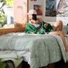 imageBedsure TwinTwin XL Comforter Set  Sage Green Bed Set 2 Pieces Cute Floral Bedding 1 Soft Reversible Botanical Flowers Comforter and 1 Pillow Sham01  Sage Green