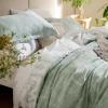 imageBedsure TwinTwin XL Comforter Set  Sage Green Bed Set 2 Pieces Cute Floral Bedding 1 Soft Reversible Botanical Flowers Comforter and 1 Pillow Sham01  Sage Green